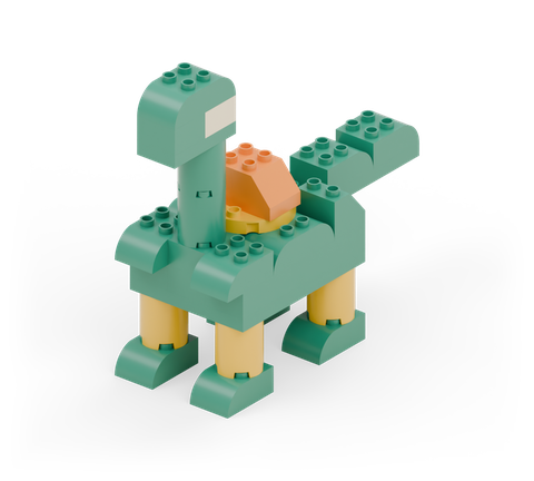 Little dinosaur, a brick build