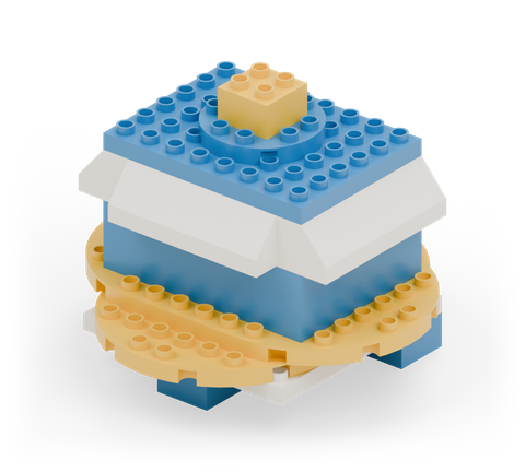 Flying saucer, a brick build