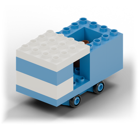 Pickup truck, a brick build