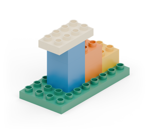 Stepped lookout, a brick build