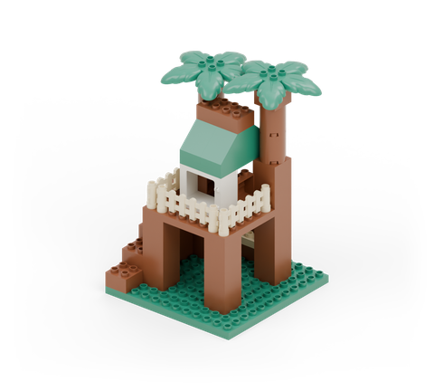 Woodland treehouse, a brick build