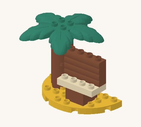 Palm island, a brick build