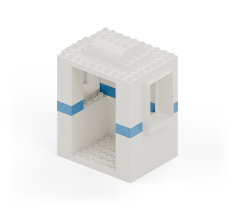 Moon-base hideaway, a brick build