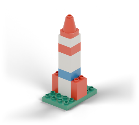 Classic rocket, a brick build