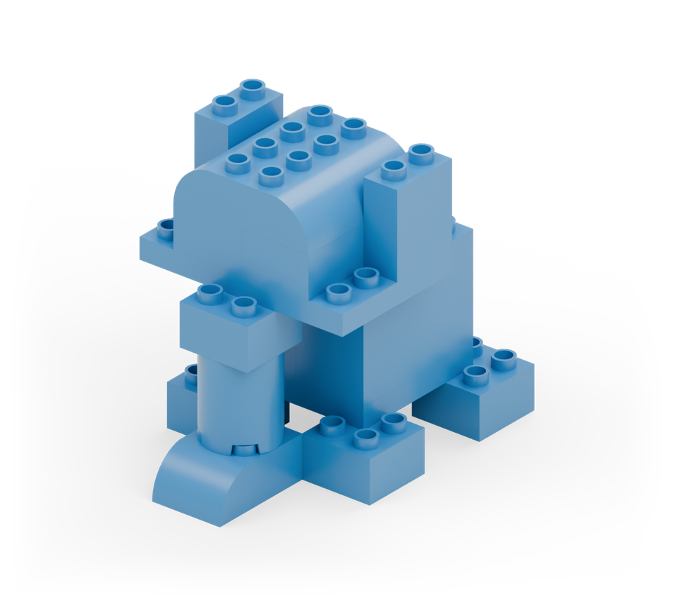 Blue elephant
