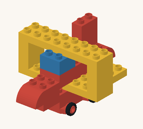 Little biplane, a brick build