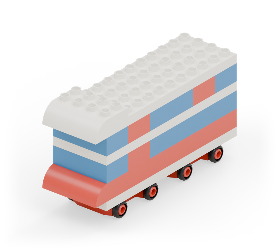 Mini double-decker bus