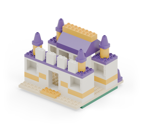 Fairytale palace, a brick build