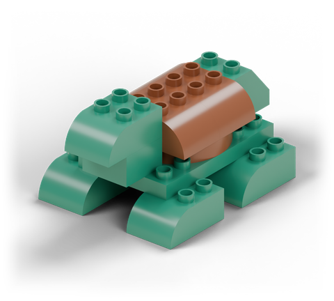Sleepy turtle, a brick build