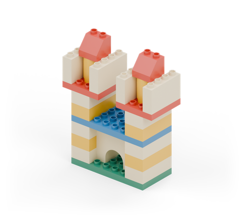 Castle gatehouse, a brick build
