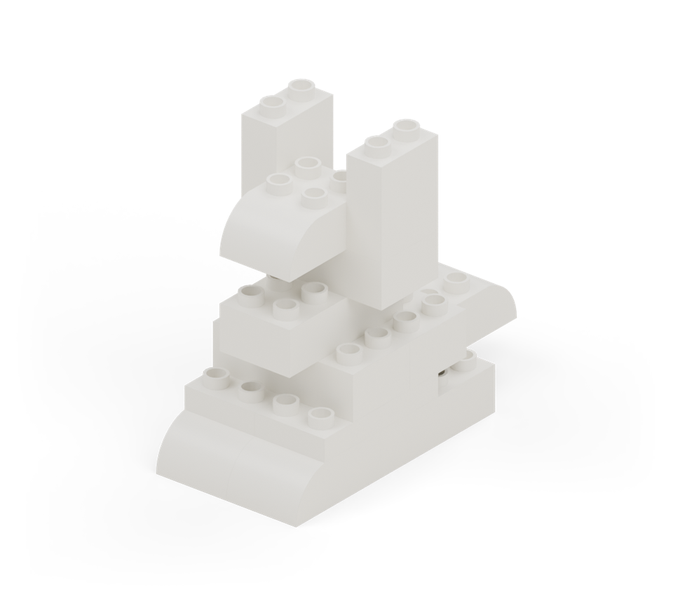 Big-eared rabbit - finished model