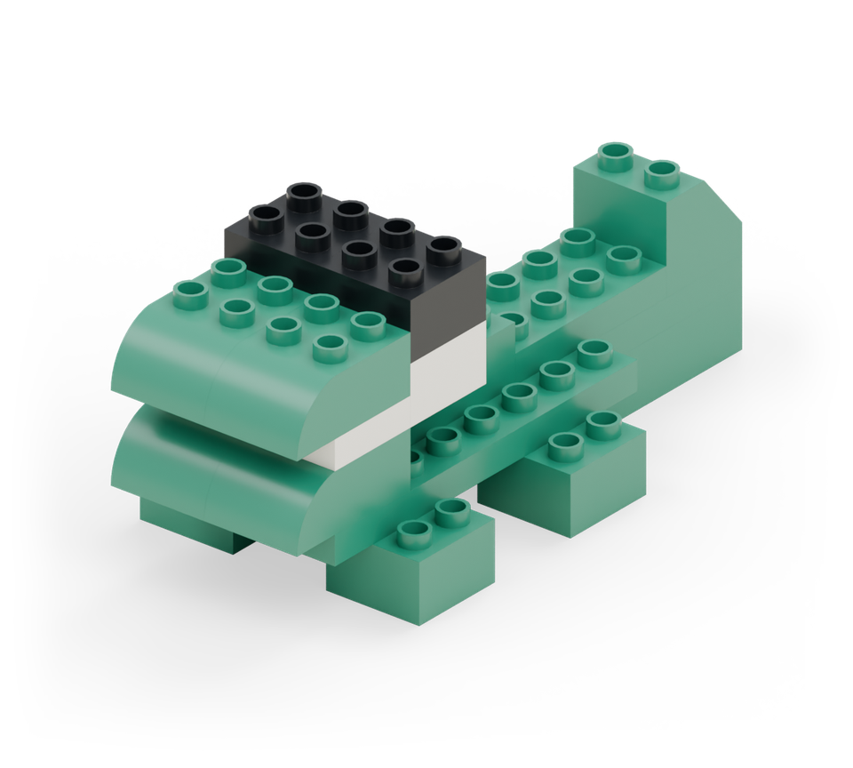 Chunky crocodile - finished model