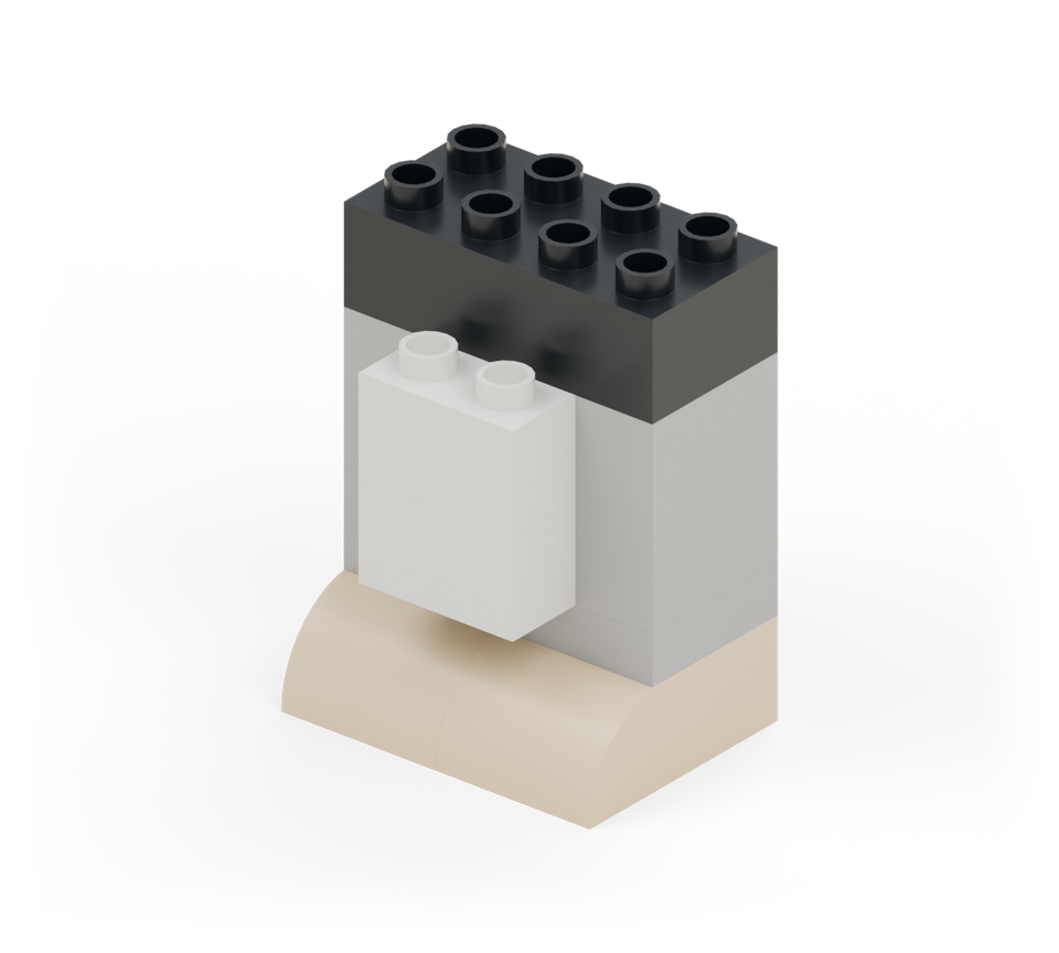 Pocket penguin - step 6, new pieces in colour