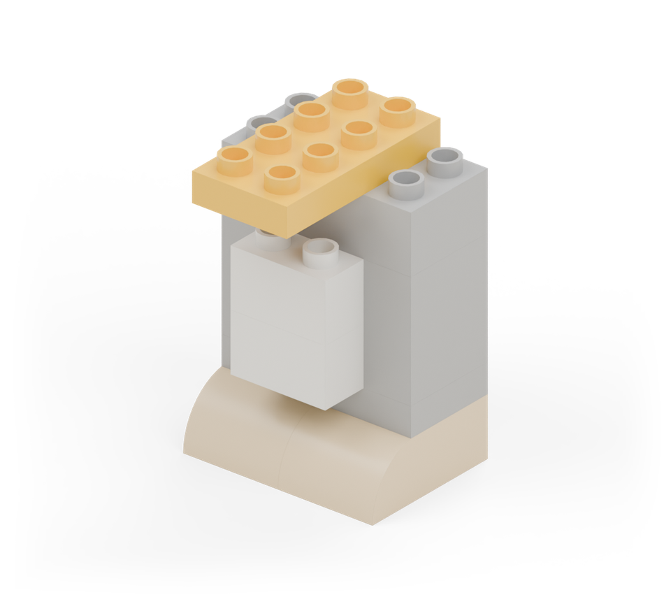 Pocket penguin - step 7, new pieces in colour