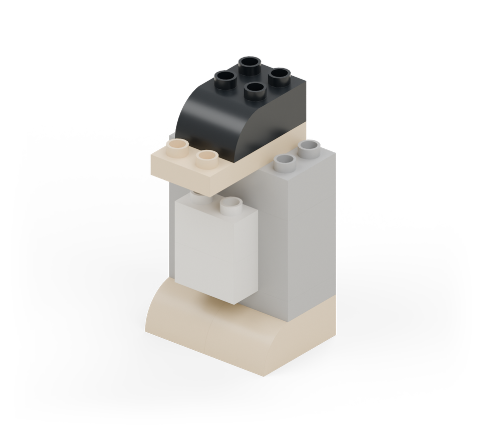 Pocket penguin - step 8, new pieces in colour