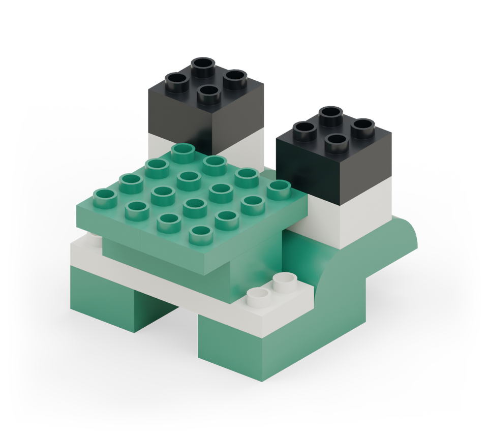 Pond frog - finished model