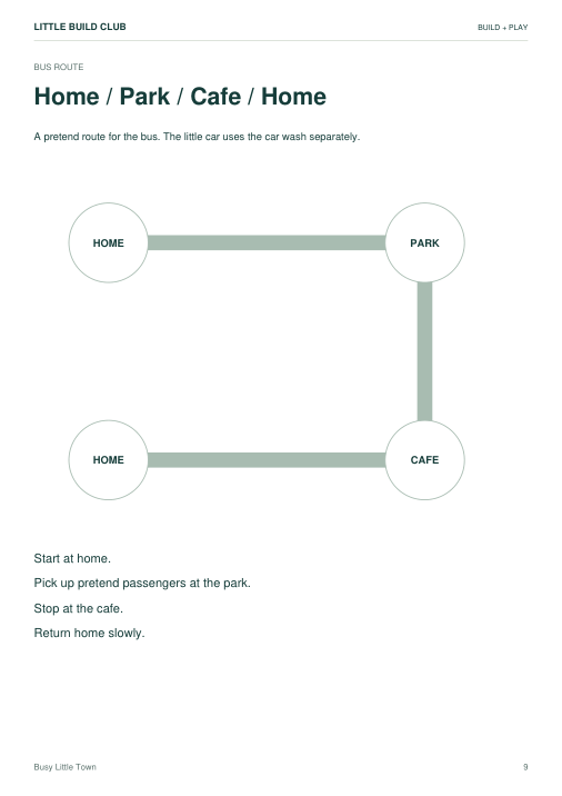 A printable activity included in Busy Little Town