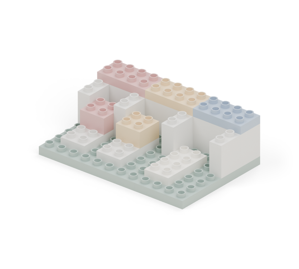 Parcel sorting depot - step 10, new pieces in colour