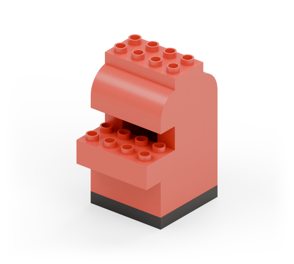 Pillar post box - finished model