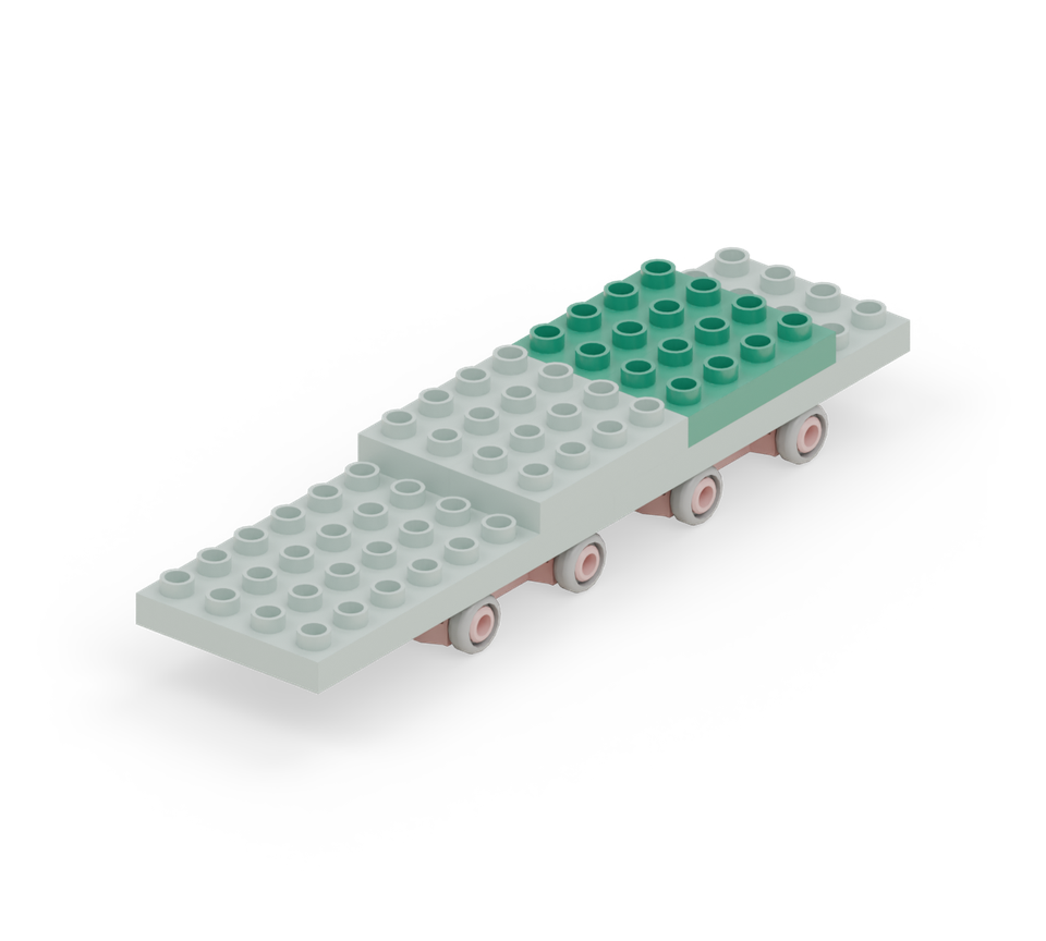 Recycling lorry - step 4, new pieces in colour