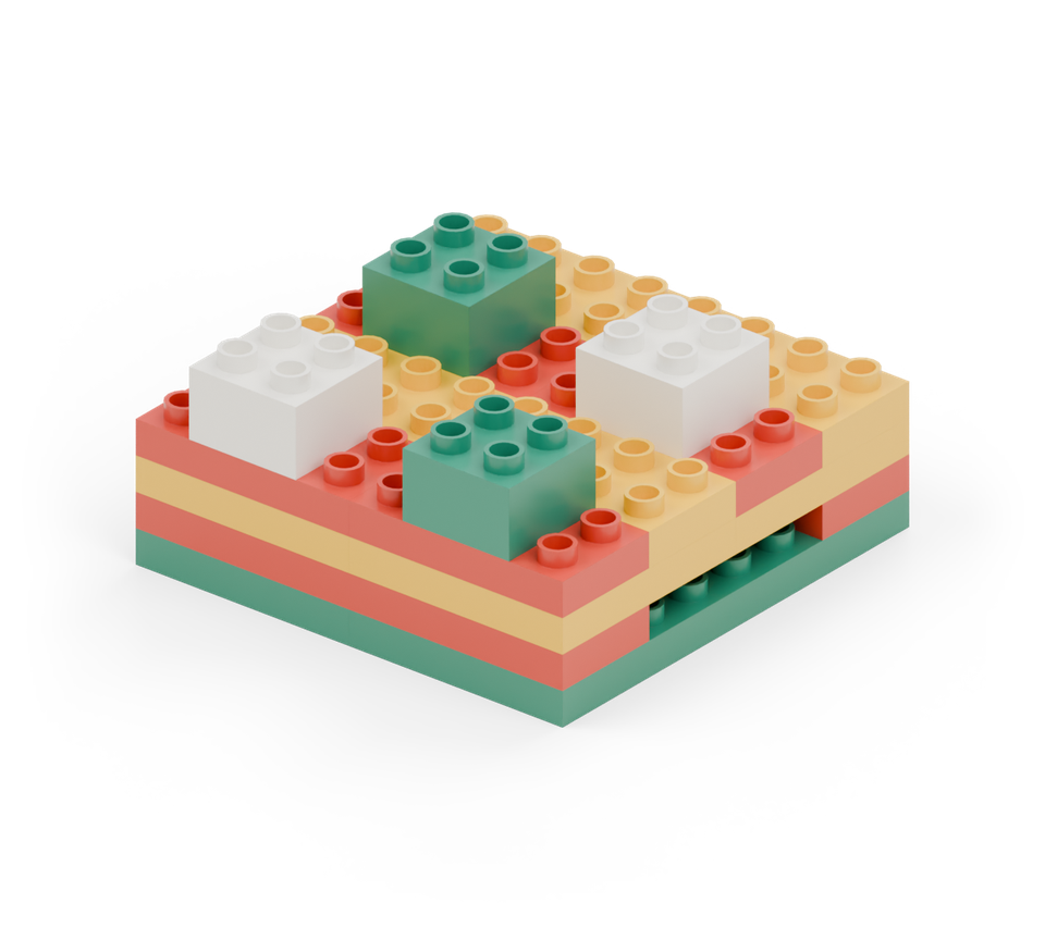 Mix-and-match pizza - finished model