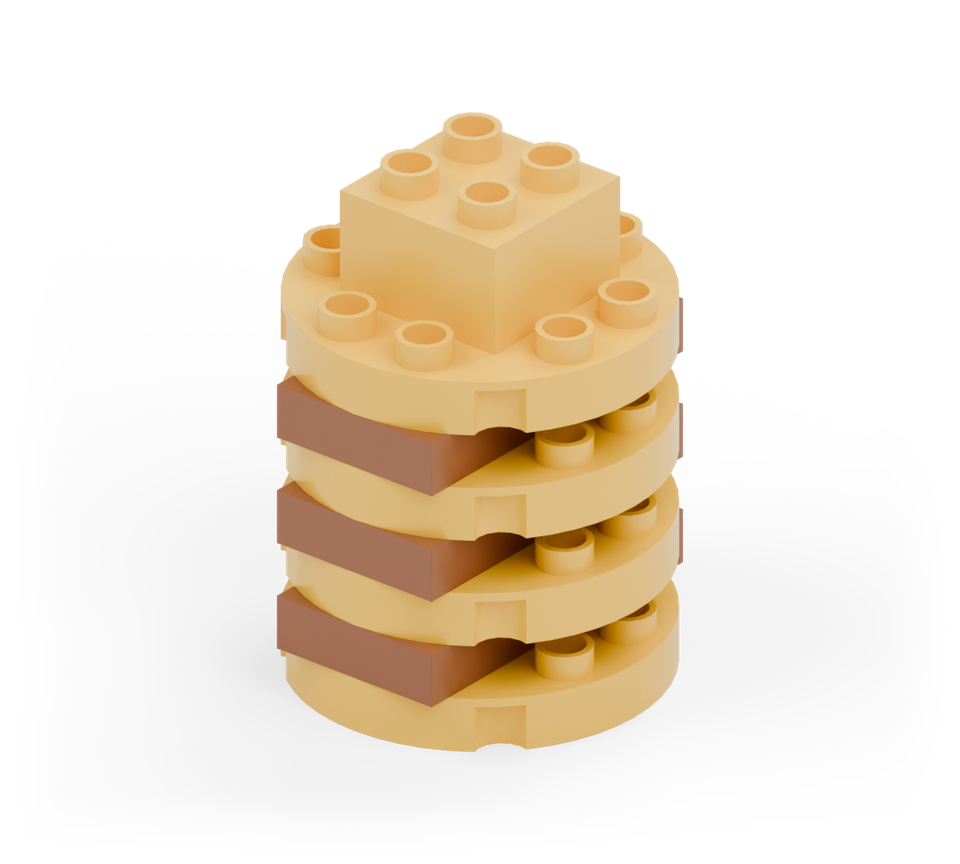 Pancake stack - finished model