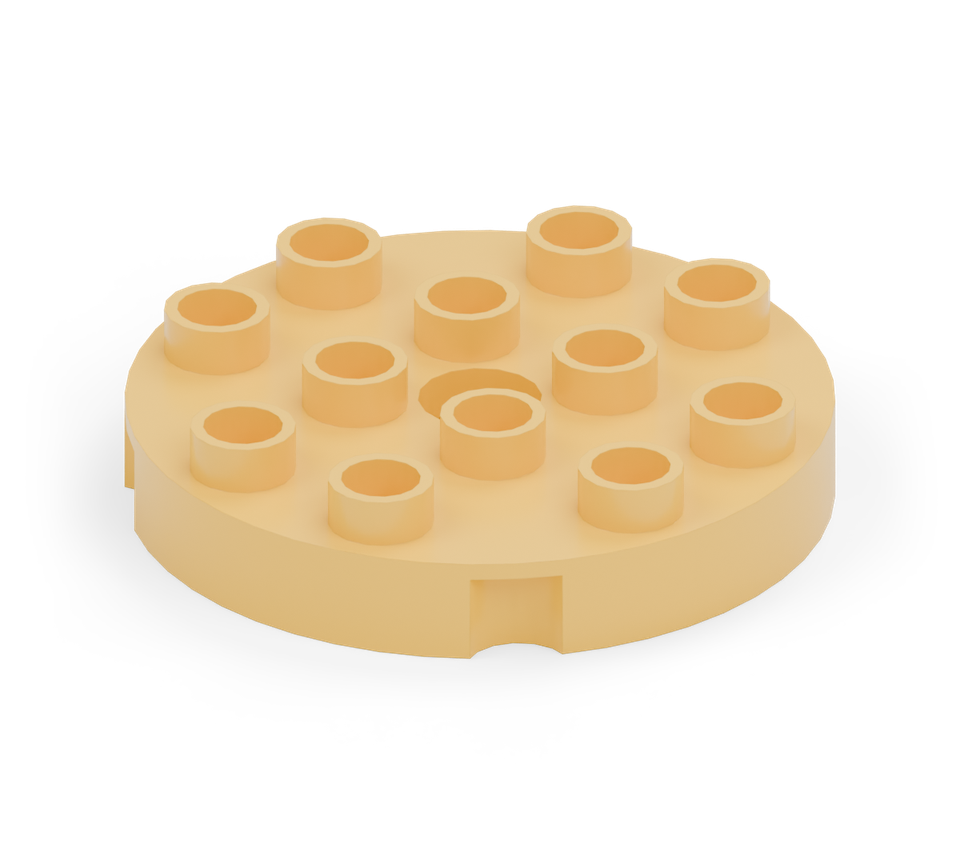 Pancake stack - step 1, new pieces in colour