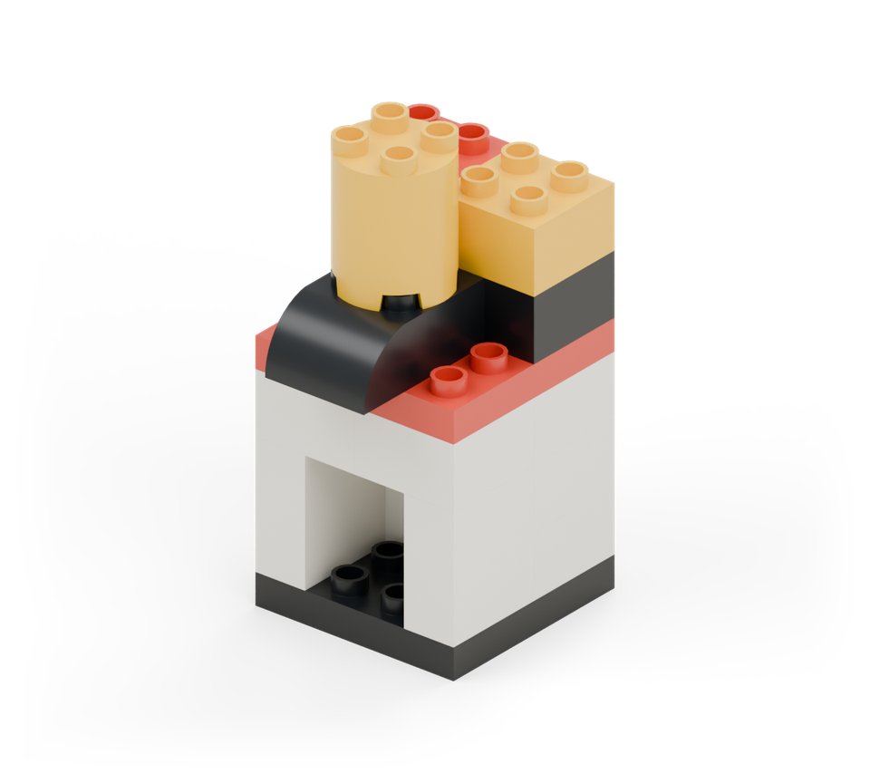 Pretend coffee machine - finished model