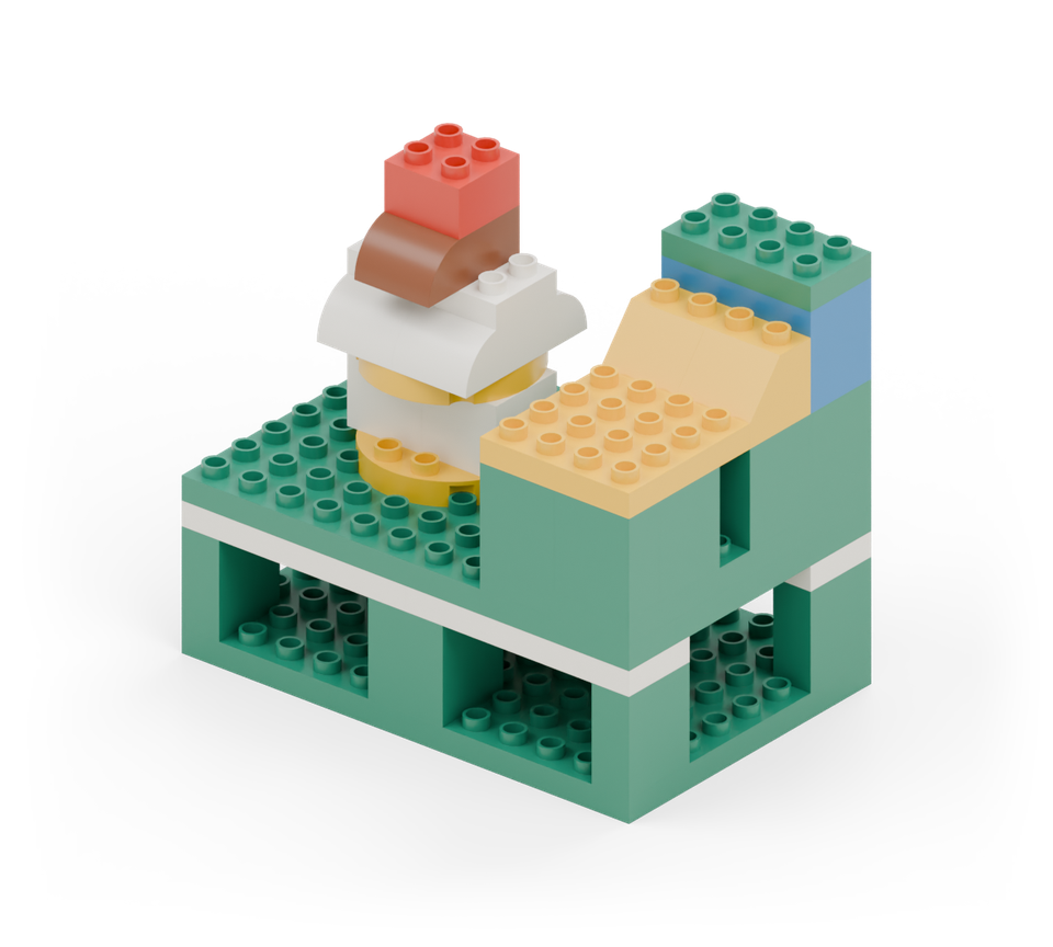 Serve Ice-cream sundae - finished model