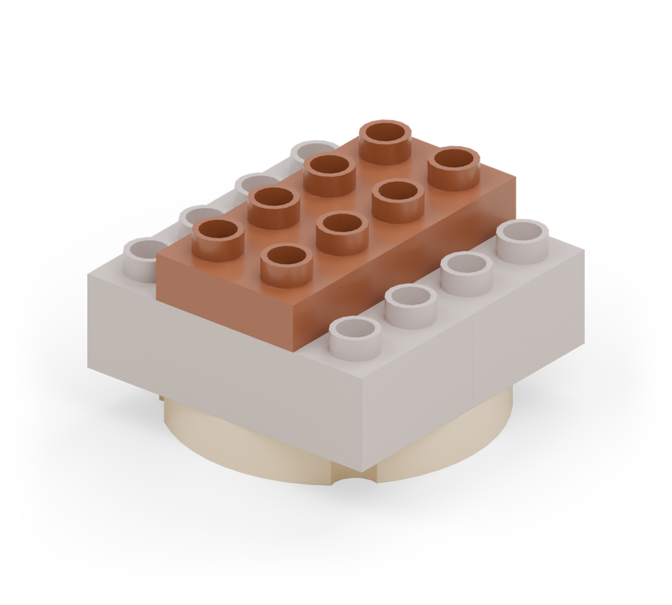 Stack-a-burger - step 3, new pieces in colour