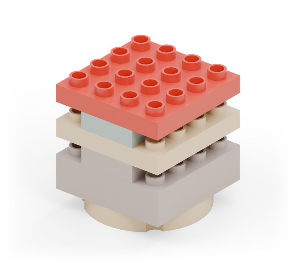Stack-a-burger - step 6, new pieces in colour