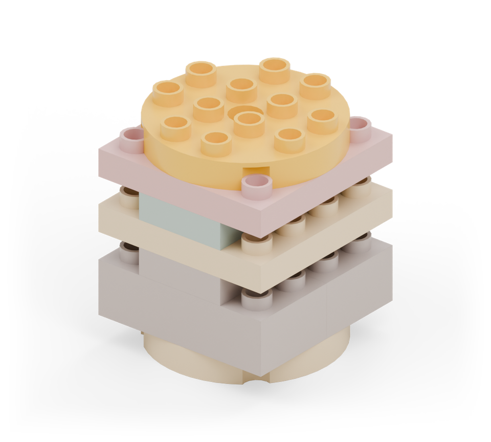 Stack-a-burger - step 7, new pieces in colour